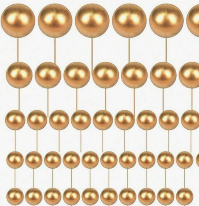 12pk foam balls gold