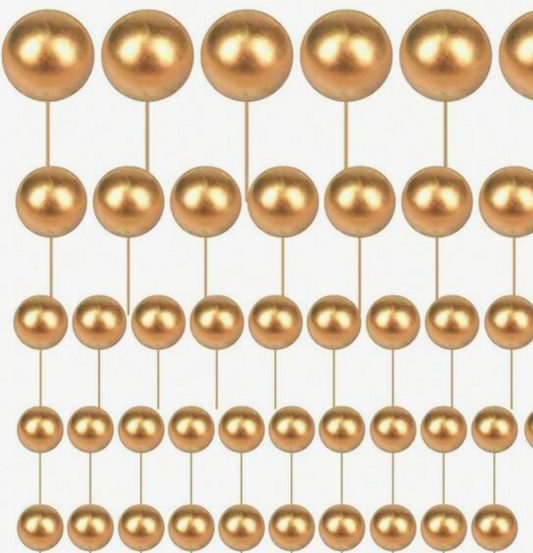12pk foam balls gold